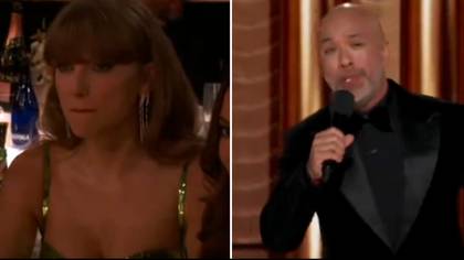 Taylor Swift left unimpressed after Golden Globes host calls her out on stage