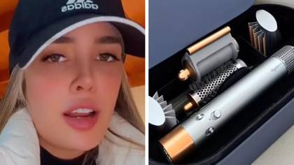 Woman confused by boyfriend's Christmas present after she asked for Dyson hairdryer