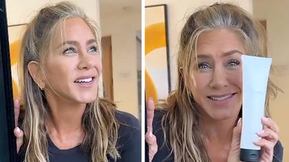 Jennifer Aniston praised by fans for not hiding her grey hair