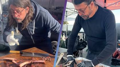 Dave Grohl feeds 450 homeless people after cooking for 16 hours