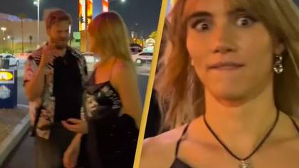 Clueless guy chats up Suki Waterhouse and asks her if she's got a boyfriend