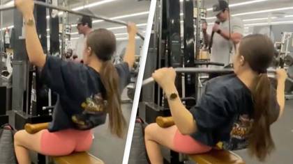 Woman filming herself in gym as man calls her 'stupid' sparks debate whether it should be banned