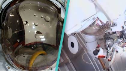 Unbelievable footage captures the moment astronaut almost drowned in space
