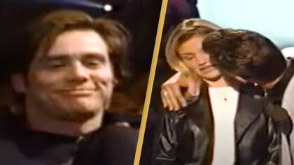 Jim Carrey had the perfect reaction straight after Cameron Diaz was forcefully kissed at MTV awards