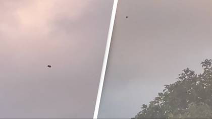 Woman captures some ‘of the best’ footage showing a ‘UFO’ hovering in the sky