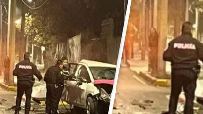 Terrifying photo captures ‘ghost’ standing behind car at scene of fatal crash