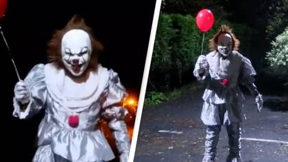 Creepy clown releases chilling 'message to media' after being spotted in UK town