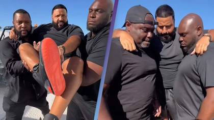 'Diva' DJ Khaled slammed for getting carried by security guards just to protect his shoes at festival