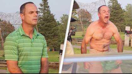 Angry man banned from golf course after ripping off shirt and screaming at golfers