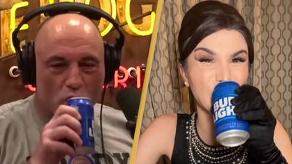 Joe Rogan sips Bud Light and says it's crazy people are upset about Dylan Mulvaney