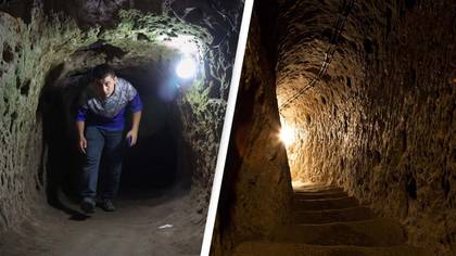 Man knocked down wall in his house to find underground city that once had 20,000 people living there