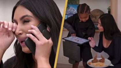 Kim Kardashian broke down in tears after son Saint saw joke about her sex tape