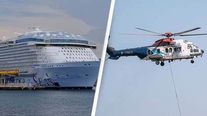 Guest on world's largest cruise ship goes overboard after trip diverted due to hurricane