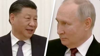Vladimir Putin's awkward reaction goes viral after Xi Jinping calls him his 'dear friend'