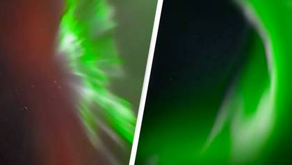 Student captures moment an aurora erupted in the sky
