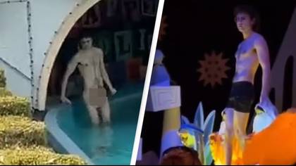Disneyland guests horrified as man strips off naked on ride