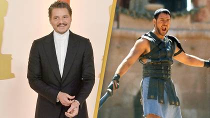 Pedro Pascal swaps Mandalorian amour for sword in upcoming Gladiator sequel