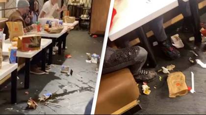 Customers create shocking mess in McDonald's leaving people fuming