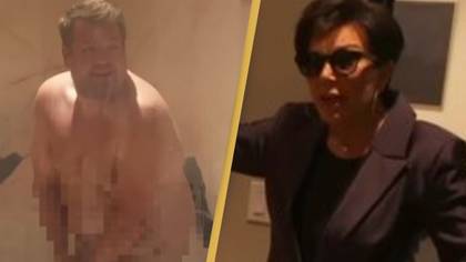 Kris Jenner shocked as she walks in on naked James Corden in Kylie's bathroom