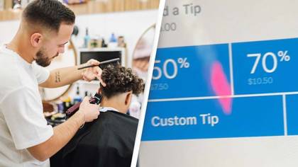 Customer hits out after being asked to tip 50%, 70% or 90% for a walk-in haircut