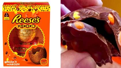 You Can Now Get An Easter Egg With Reese's Pieces Embedded In The Shell