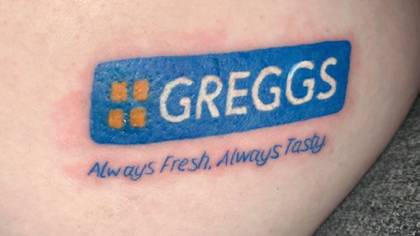 Woman Gets Greggs Tattoo On Bum As She Missed Sausage Rolls So Much During Lockdown