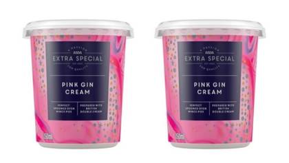 ASDA Is Selling Pots Of Pink Gin Cream To Go With Mince Pies