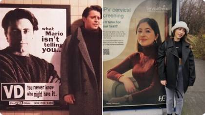 School Receptionist Finds Her Face On STI Warning Advert Just Like Joey From Friends
