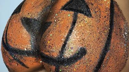 ​Sparkle Your Way Into Halloween With A Glittery Pumpkin Bum