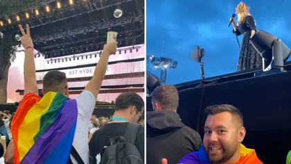 Fan Given 'Best Seat In The House' At Adele Concert After Turning Up With Pride Flag