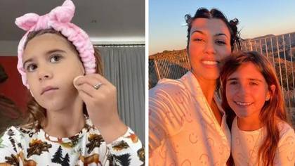 Kourtney Kardashian called out for video of 10-year-old daughter Penelope’s makeup routine