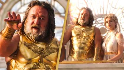 People Are Praising Russell Crowe's 'Weird' Zeus Accent In Thor: Love & Thunder