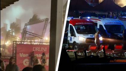 One man dead and 20 injured as stage collapses at festival