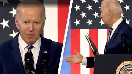 Joe Biden Appears To Be Shaking Hands With Thin Air After Speech