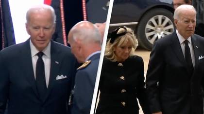 Joe Biden sat 14 rows back in aisle seat at Queen's funeral