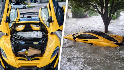 Man brags about his 'hurricane supply' McLaren before it gets swept away by Hurricane Ian