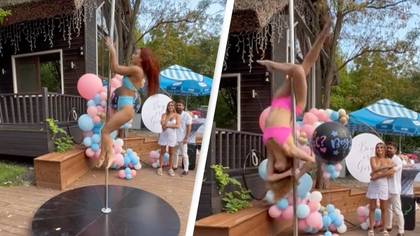 Couple spark outrage by using pole dancers during gender reveal party