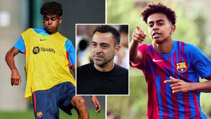 15 year-old Lamine Yamal was called up to Barcelona's first-team training, Xavi is 'in love' with him