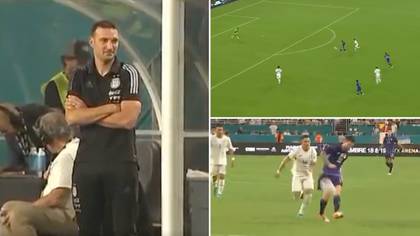 The reaction of Argentina's bench to Lionel Messi's outrageous chip was absolutely perfect