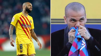 Dani Alves' Reaction To Being Left Out Of Barcelona's Europa League Squad Revealed