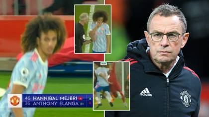 Ralf Rangnick 'Not Impressed' With Hannibal Mejbri After Liverpool Performance And Has Punished Him