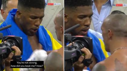 'How did you beat me?' - What Anthony Joshua said to Oleksandr Usyk during meltdown revealed