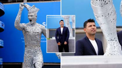 Manchester City Unveil New Sergio Aguero Statue To Mark 10-Year Anniversary Of Dramatic QPR Goal