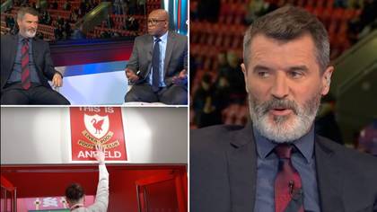 Roy Keane's Perfect Response To Ian Wright Saying He Touched The 'This Is Anfield' Sign Has Gone Viral