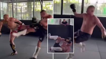 Andrew Tate broke UFC middleweight's rib with brutal kick that knocked him down