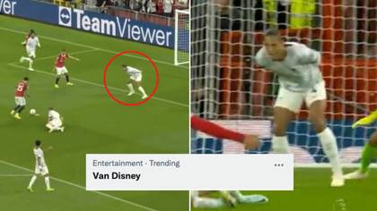 'Van Disney' trends on Twitter after Virgil van Dijk's dodgy defending for Jadon Sancho goal