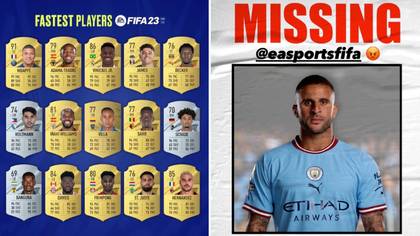 Manchester City defender Kyle Walker is livid with his pace rating on FIFA 23