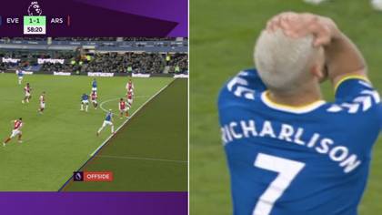 Richarlison Equaliser Ruled Out For Offside Against Arsenal By Millimeters