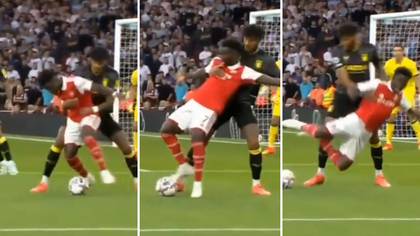 Arsenal controversially denied penalty after Bukayo Saka 'pulled down' by Tyrone Mings