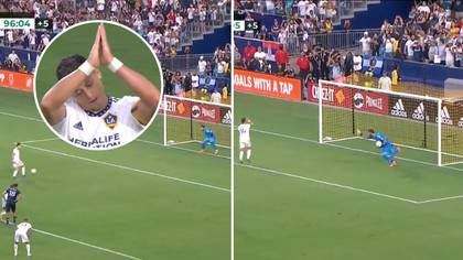 Javier Hernandez attempted a panenka penalty in the 96th minute, he failed horribly